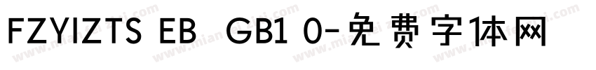 FZYIZTS EB  GB1 0字体转换